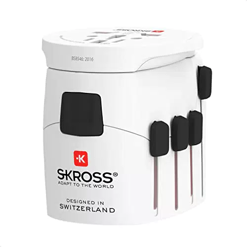 Skross Reiseadapter Pro World - Universeller Reiseadapter für internationale Steckdosen
