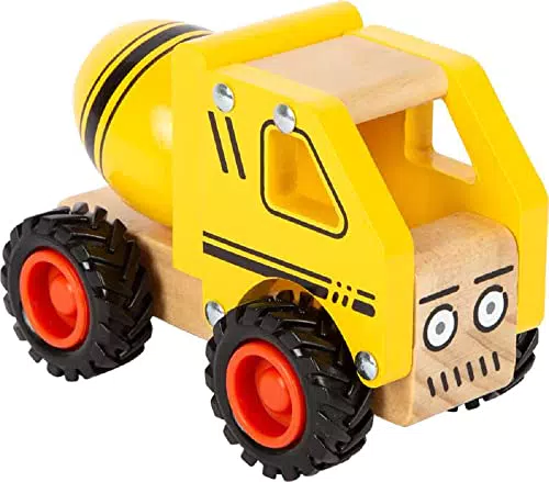 small foot Feuerwehrfahrzeug aus Holz mit gummierten Rädern für Kinder ab 18 Monaten