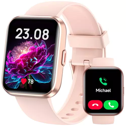 Gydom Smartwatch mit Telefonfunktion, Alexa, 100 Sportmodi und IP68 Schutz