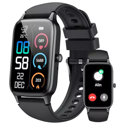 Smartwatch Fitnessuhr 1,57" HD mit Telefonfunktion und 110+ Sportmodi