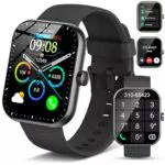 Smartwatch Fitnessuhr für Herren und Damen mit Telefonfunktion und Pulsmesser