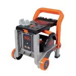 Smoby Black + Decker 3-in-1 Multi-Werkbank mit Werkzeugkoffer für Kinder ab 3 Jahren