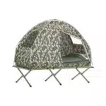 SoBuy Survival-Zelt Feldbett 4 in 1 Camping Set mit Schlafsack und Matratze