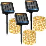 Solar Lichterkette Außen, 120 LED, Wetterfest, IP65, für Garten und Balkon
