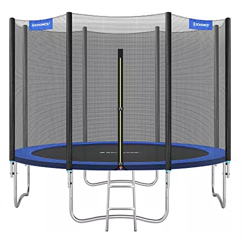 SONGMICS Trampolin Ø 305 cm mit Sicherheitsnetz und TÜV Rheinland GS-Zertifikat