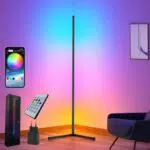 Sotipevs LED Stehlampe dimmbar mit Musik-Sync und Fernbedienung für Wohnzimmer
