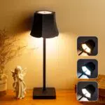 SPVIND LED Tischlampe kabellos mit stufenlosem Dimmen, IP54 wasserdicht