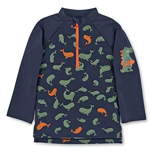 Sterntaler Jungen Langarm-Schwimmshirt Wale Rash Guard