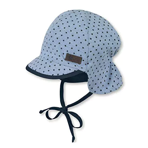 Sterntaler Jungen Schirmmütze mit Nackenschutz - Sonnenhut für Babys