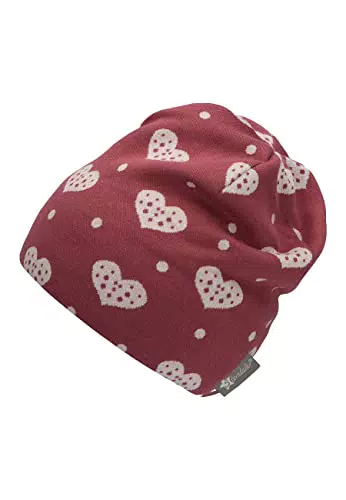 Sterntaler Mädchen Slouch-Beanie Herzen Mütze