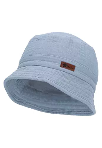 Sterntaler Fischerhut Musselin - Baby Bucket Hat mit UV-Schutz 50+ aus Bio-Baumwolle