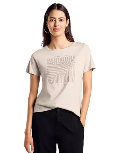 STREET ONE T-Shirt für Damen mit Glitter-Motiv