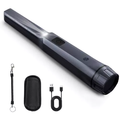 SUNPOW Pinpointer Metalldetektor für Erwachsene und Kinder, IP68 wasserdicht, 3 Modi