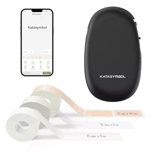 SUPVAN E10 Etikettendrucker - Selbstklebend USB aufladbares Thermo-Beschriftungsgerät