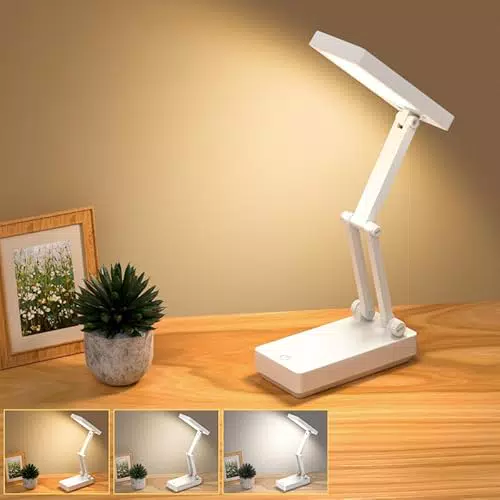 Suright Kabellose LED Tischlampe mit Touch-Funktion und 3 Lichtmodi