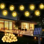 Suright Solar Lichterkette Außen, 8 Modi, IP65 Wasserdicht für Garten und Deko