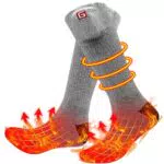 Elektrische Beheizbare Socken für Herren und Damen mit wiederaufladbaren Batterien - Ideal für Camping, Skifahren und Outdoor-Aktivitäten