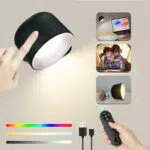 Taipow Dimmbar Wandleuchte mit Fernbedienung und Touch-Funktion für Wohnräume