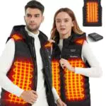 TAJARLY Beheizbare Weste für Herren und Damen mit 6 Heizzonen und QC 3.0 Akku