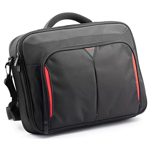 Targus Laptoptasche für Breitbildnotebooks bis 18 Zoll - Strapazierfähige Umhängetasche - Schwarz