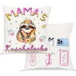 Tarklanda Mama Kuschelecke Kissenbezug Zierkissen Geschenk für Mama