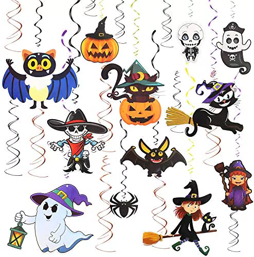 TAZEMAT Hängende Wirbel Dekoration für Halloween – Spiralen und Girlanden