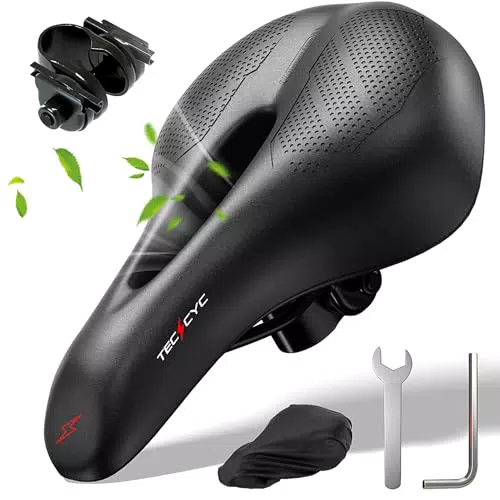 TECHCYC Fahrradsattel für maximalen Komfort mit ergonomischem Memory Foam