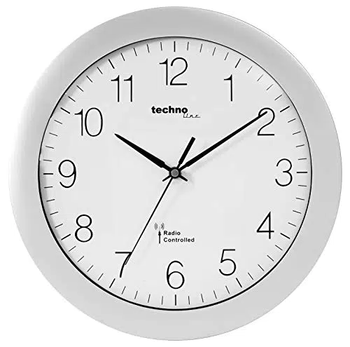 Technoline WT 8000 Funk-Wanduhr - Moderne Wanduhr für jeden Raum