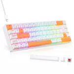 TECURS Gaming Tastatur Mechanisch Hot-Swap QWERTZ Deutsch Layout für Windows