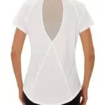 Terecey Damen Sport T-Shirt Kurzarm Atmungsaktiv für Fitness und Yoga
