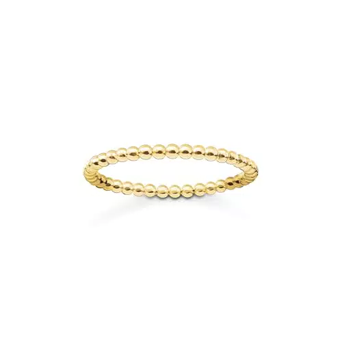 THOMAS SABO Ring aus 18k vergoldetem recyceltem 925 Sterling Silber, TR2122-413-12