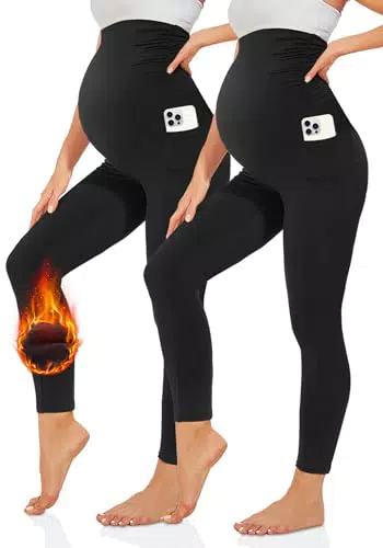 TNNZEET Umstandsleggings Damen blickdicht für Schwangerschaft und Yoga