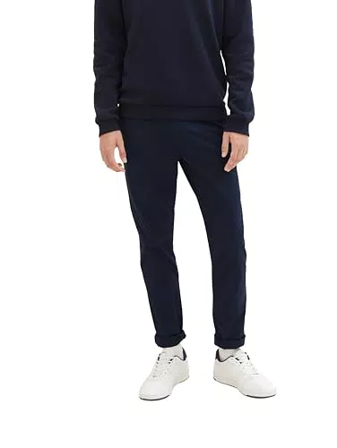 TOM TAILOR Herren Slim Fit Chino Hose mit Gürtel