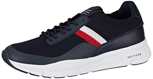 Tommy Hilfiger Herren Runner Sneaker Premium Lightweight Runner Knit Sportschuhe