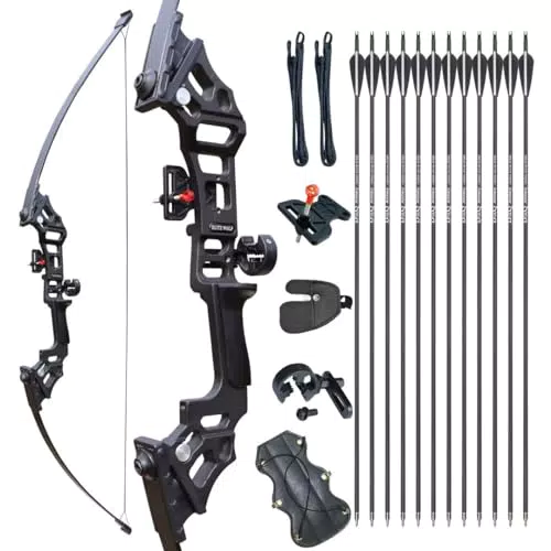 Tongtu Recurvebogen Set für Erwachsene – Anfängerset für Outdoor-Jagd