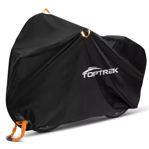 Toptrek Fahrradabdeckung Wasserdicht 210D Oxford-Gewebe mit Schlossösen