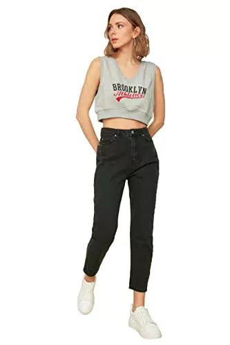 TRENDYOL High Waist Mom Jeans für Damen