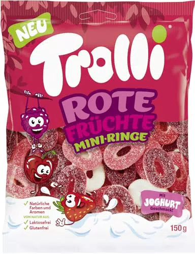 Trolli Mini Ringe aus roten Früchten - Fruchtige Süßigkeit für jeden Anlass