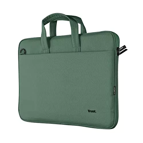 Trust Bologna Slim Laptop Tasche aus recyceltem Kunststoff für Reisen und Büro