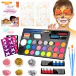 Ugmic Kinderschminke Set - Ungiftige Schminke für Halloween und Karneval