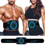 UIHOL EMS Bauchtrainer – Tragbares Trainingsgerät mit 12 Modi und 19 Intensitäten