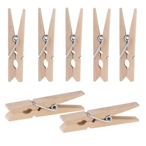 ULTNICE Holzklammern Mini Dekorative Klammer für Handwerk und DIY-Projekte