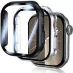 UM UNIQUEME Hülle für Apple Watch Series 10 - 360° Ultradünne PC Hard Schutzhülle