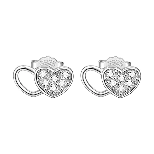 Unendlichkeit Ohrringe 925 Sterling Silber Ohrstecker für Frauen und Mädchen