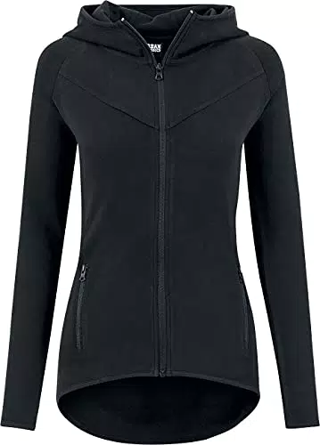 Urban Classics Damen Ladies Athletic Interlock Zip Hoody Kapuzenpullover
