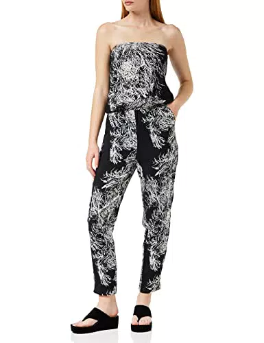 Urban Classics Damen Viskose Bandeau Jumpsuit T-Shirt