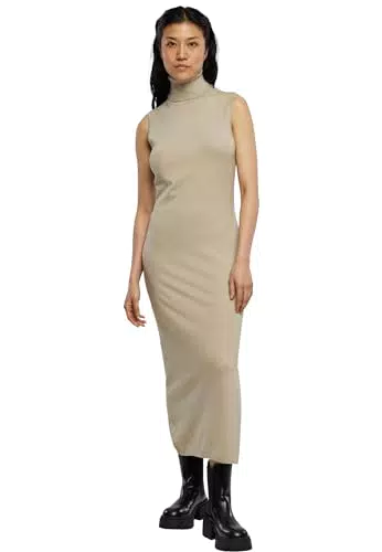 Urban Classics Damen Strickkleid TB6094 aus Eco-Viskose mit Rollkragen