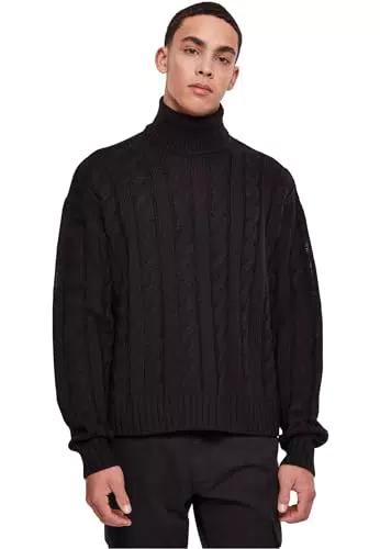 Urban Classics TB6339 Boxy Roll Neck Sweater für Herren