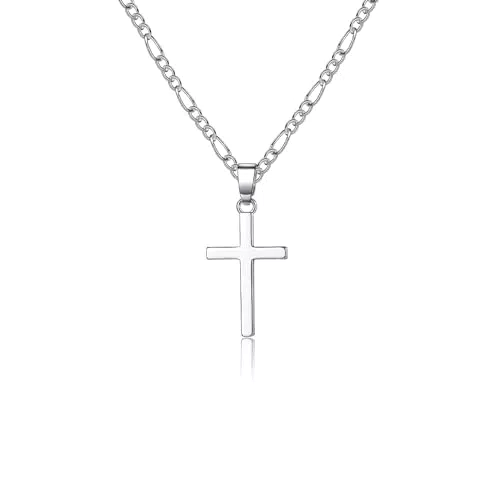 USEEDOVIA Klein Kreuz Kette für Damen und Herren – Jesus Schmuck Geschenk