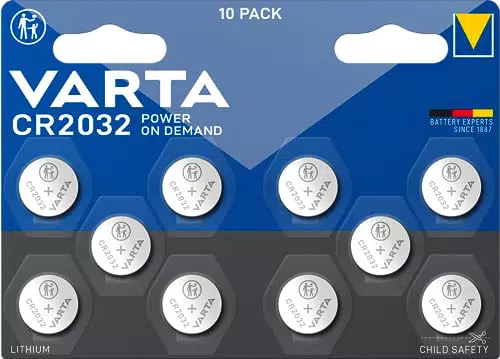VARTA CR2032 Knopfzellen Batterien – Lithium Coin 3V für elektronische Geräte
